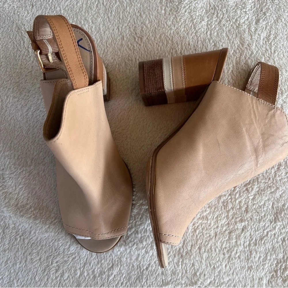 ALDO Juliusa Peep Toe Slingback Mules
Color Block Heels size 10 EUC - Picture 9 of 9